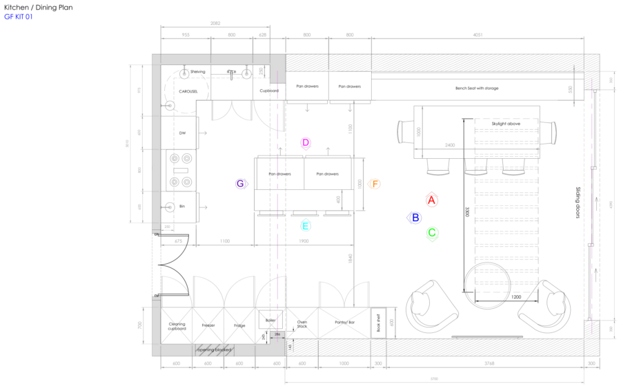 Kitchen / dining plan - Kitchens