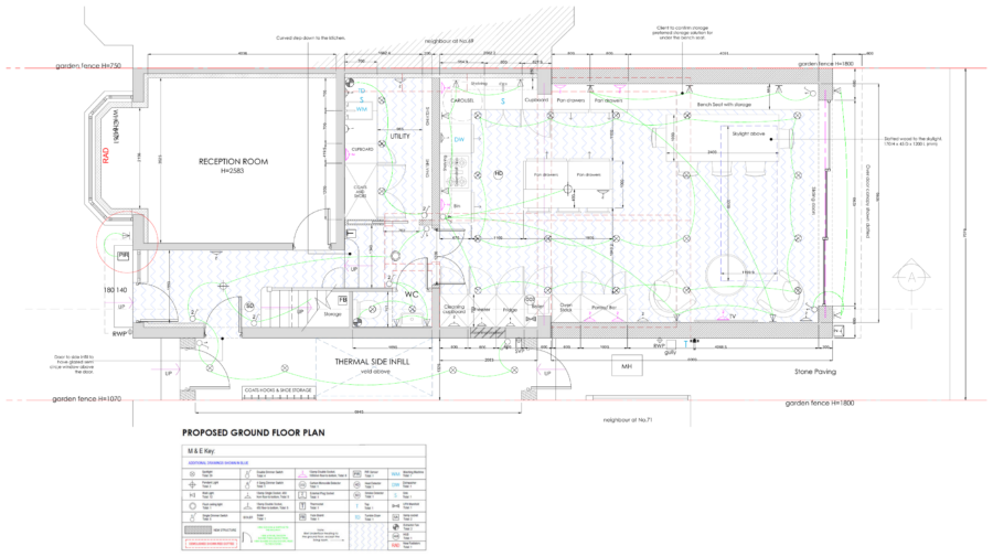 Lighting & electrical plan - Technical Drawings